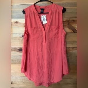 NWT Torrid Coral Harper Pullover Sleeveless Blouse size 0